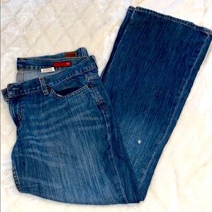 Express Bootleg size 12 low rise jeans